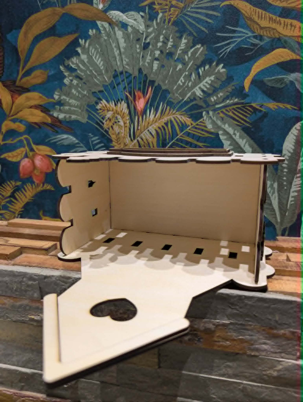 Boîte pour fleurs en bois