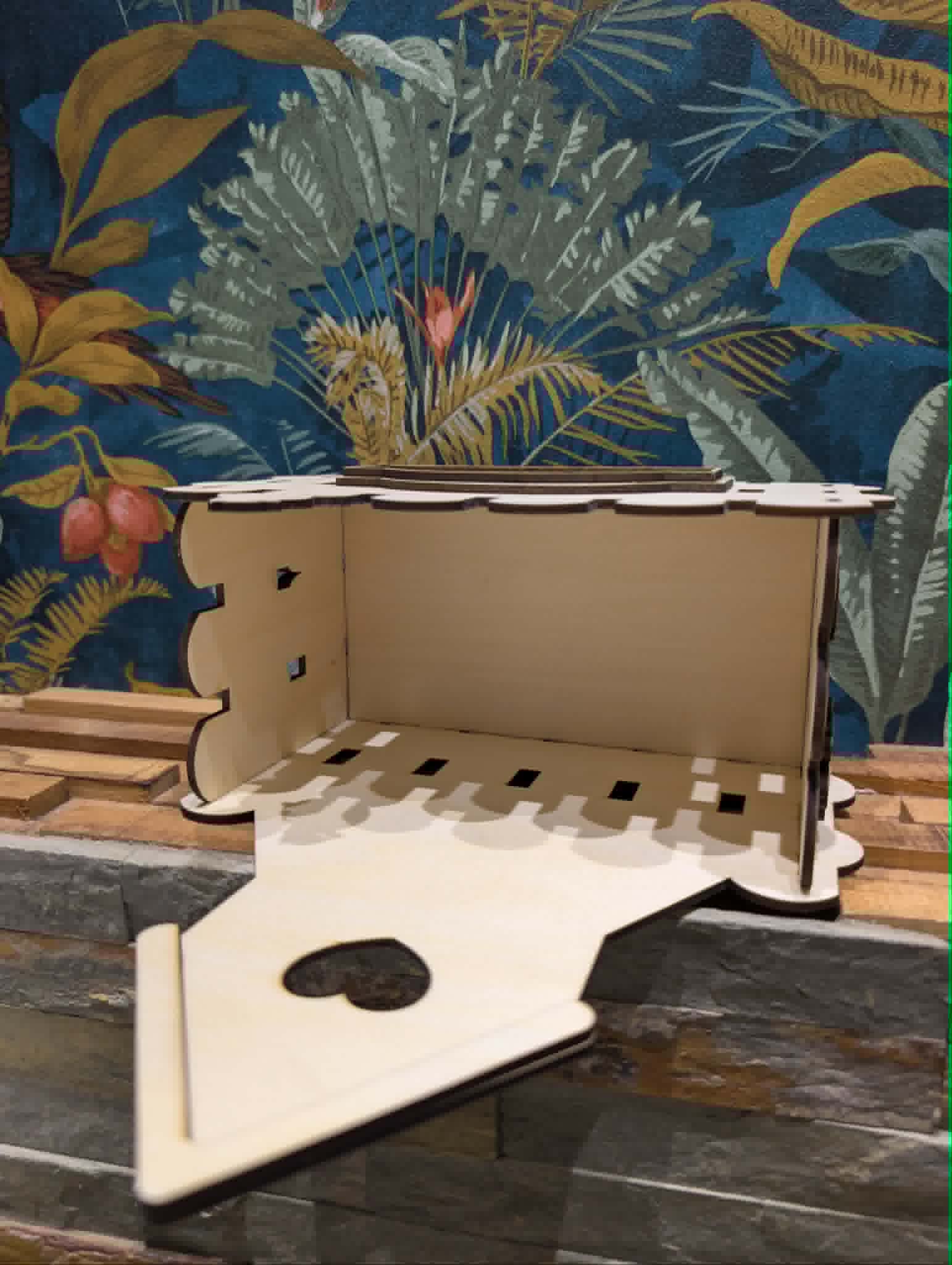 Boîte pour fleurs en bois