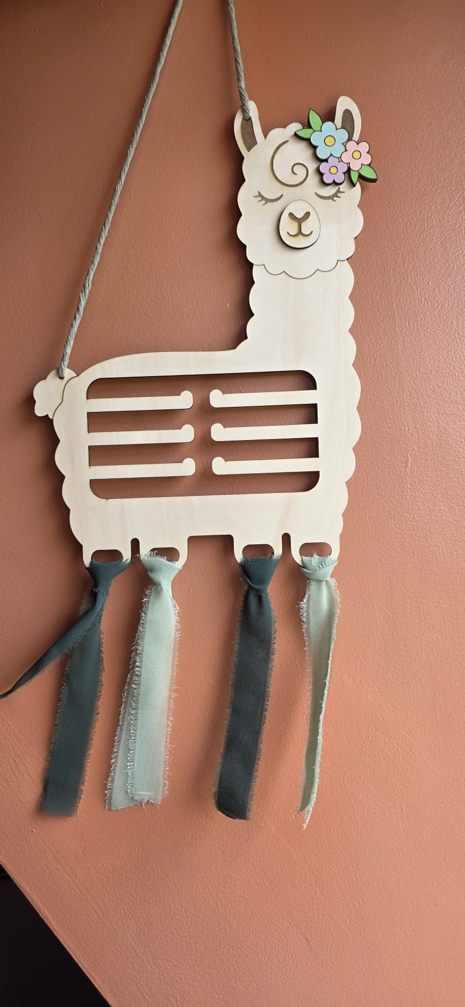 Porte-barrettes en bois pour fille – Licorne, Baleine, Lama